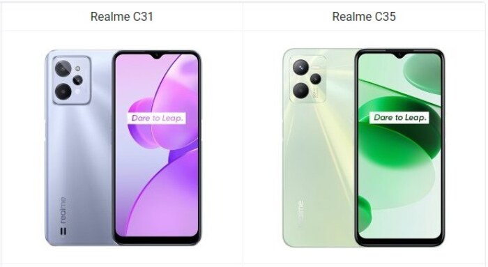 Realme C31 vs Realme C35