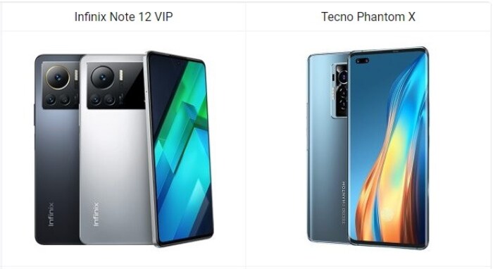 Infinix Note 12 VIP vs Tecno Phantom X