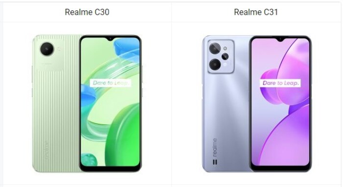 Realme C30 vs Realme C31