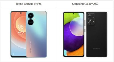 Tecno Camon 19 Pro vs Samsung Galaxy A52