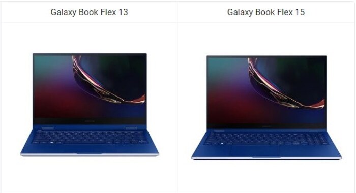 Galaxy Book Flex 13 vs Galaxy Book Flex 15