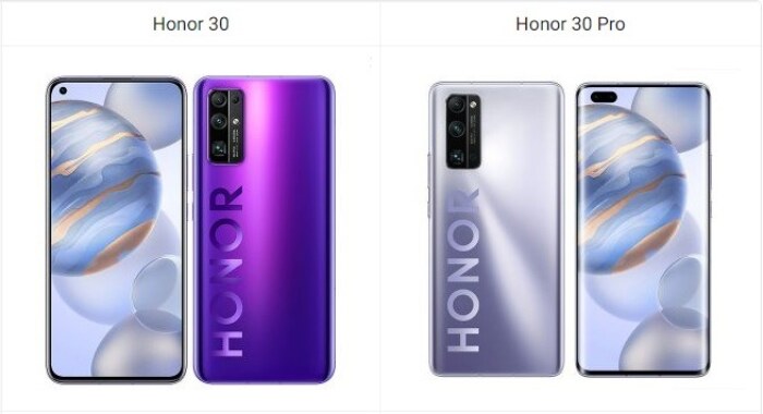 Honor 30 vs Honor 30 Pro