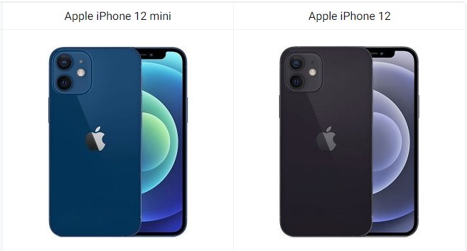 Apple iPhone 12 mini vs Apple iPhone 12