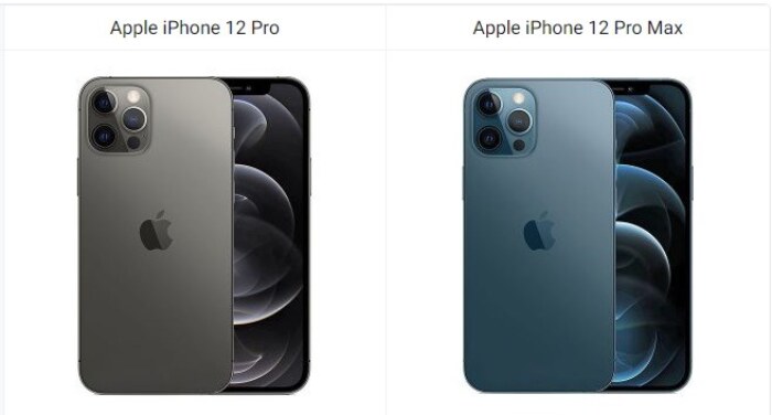 Apple iPhone 12 Pro vs Apple iPhone 12 Pro Max