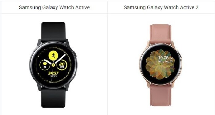 Samsung Galaxy Watch Active vs Watch Active 2