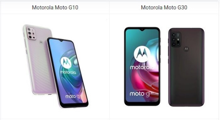 Motorola Moto G10 vs Moto G30