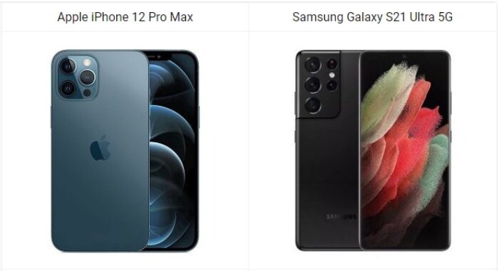 iPhone 12 Pro Max vs Galaxy S21 Ultra 5G