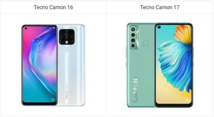 Tecno Camon 16 vs Camon 17