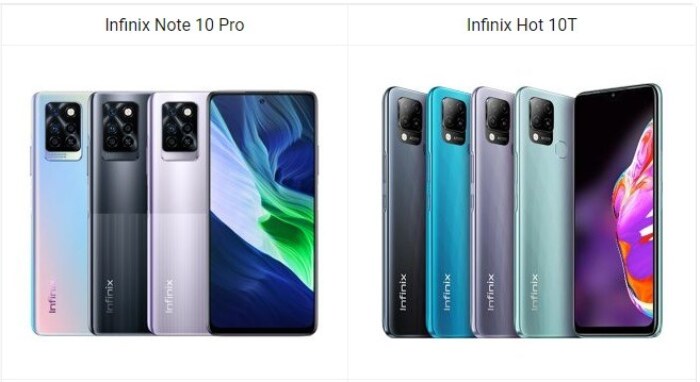 Infinix Note 10 Pro vs Infinix Hot 10T