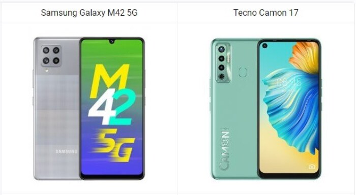 Samsung Galaxy M42 5G vs Tecno Camon 17