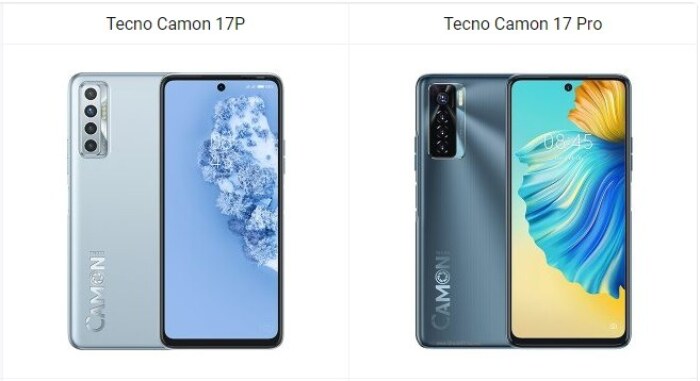 Tecno Camon 17P vs Camon 17 Pro