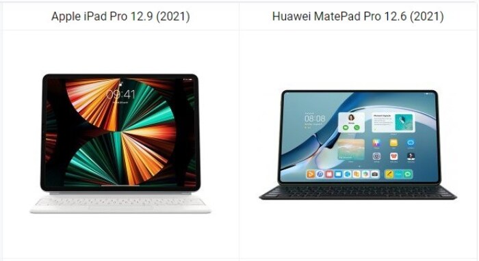 iPad Pro 12.9 (2021) vs Huawei MatePad Pro 12.6 (2021)
