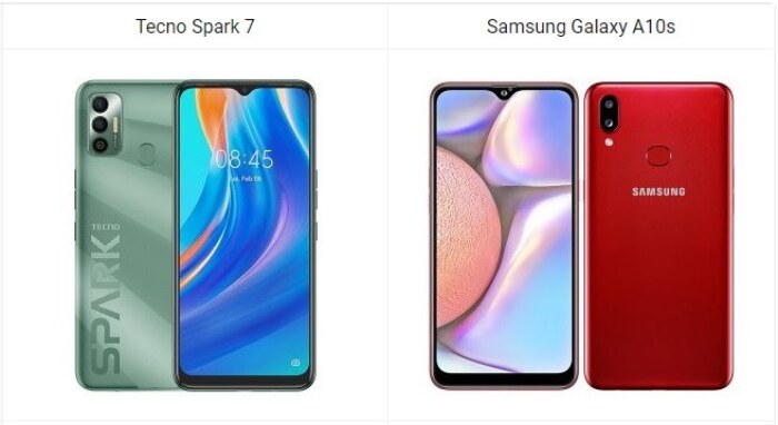 Tecno Spark 7 vs Samsung Galaxy A10s