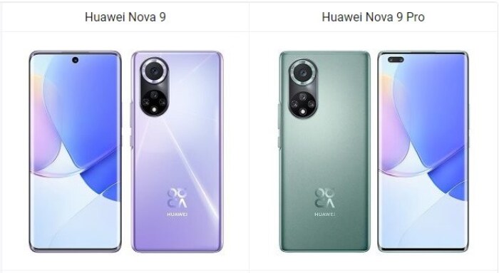 Huawei Nova 9 vs Nova 9 Pro