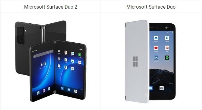 Microsoft Surface Duo 2 vs Surface Duo