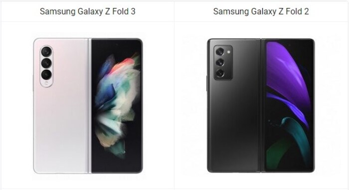 Samsung Galaxy Z Fold 3 vs Galaxy Z Fold 2