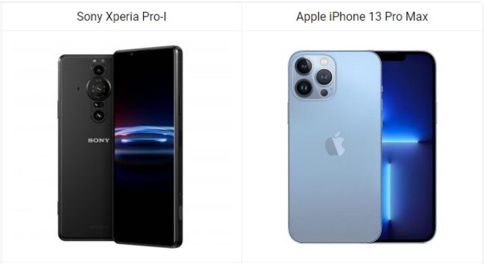 Sony Xperia Pro-I vs Apple iPhone 13 Pro Max