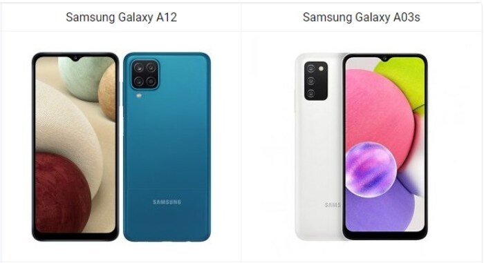 Samsung Galaxy A12 vs Galaxy A03s