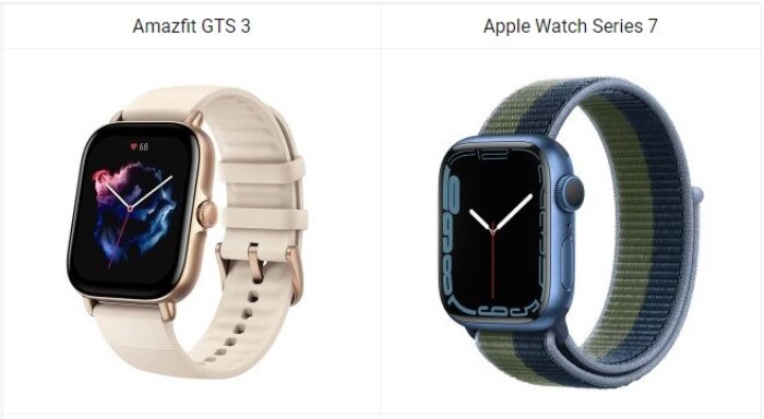 Amazfit GTS 3 vs Apple Watch Series 7