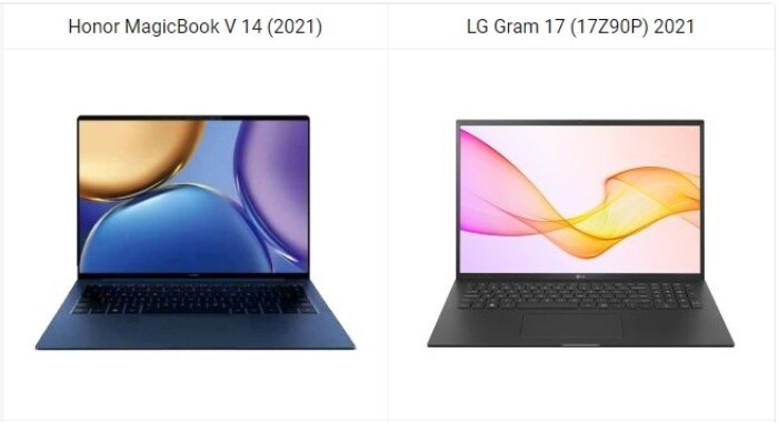 Honor MagicBook V 14 (2021) vs LG Gram 17 2021