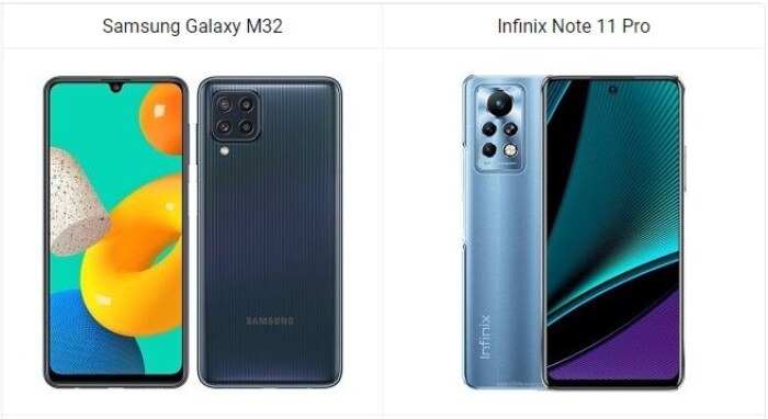 Samsung Galaxy M32 vs Infinix Note 11 Pro