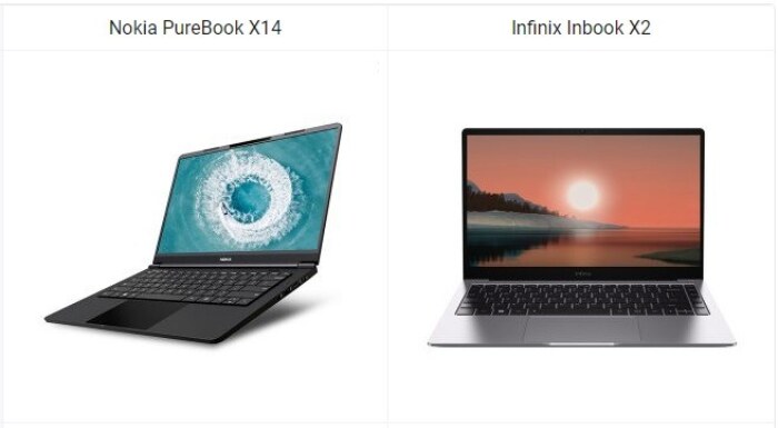 Nokia PureBook X14 vs Infinix Inbook X2