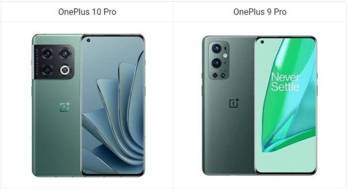 OnePlus 10 Pro vs OnePlus 9 Pro