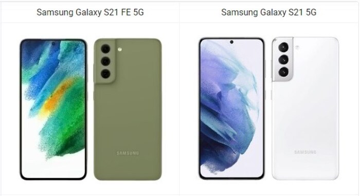 Samsung Galaxy S21 FE 5G vs Galaxy S21 5G
