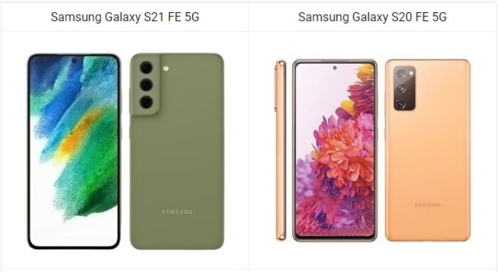 Samsung Galaxy S21 FE 5G vs Galaxy S20 FE 5G