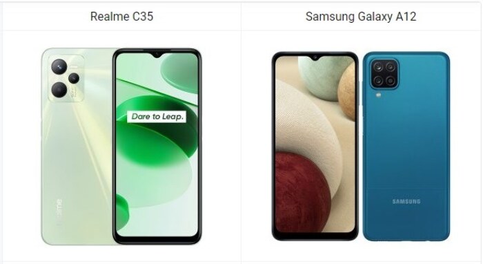 Realme C35 vs Samsung Galaxy A12