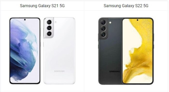 Samsung Galaxy S21 5G vs Galaxy S22 5G