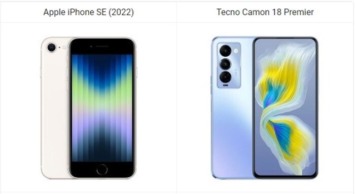 iPhone SE (2022) vs Tecno Camon 18 Premier