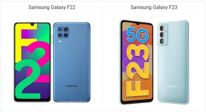 Samsung Galaxy F22 vs Galaxy F23