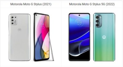 Motorola Moto G Stylus (2021) vs Moto G Stylus (2022)