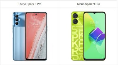 Tecno Spark 8 Pro vs Tecno Spark 9 Pro