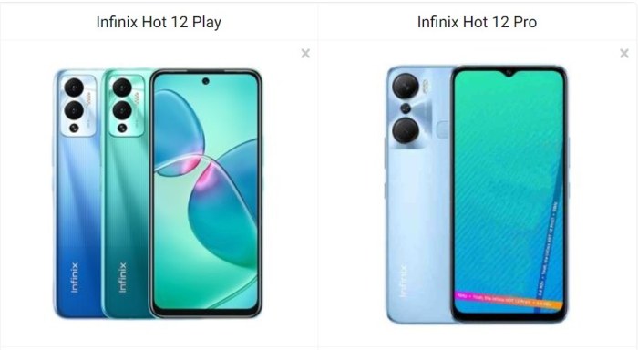 Infinix Hot 12 Play vs Infinix Hot 12 Pro