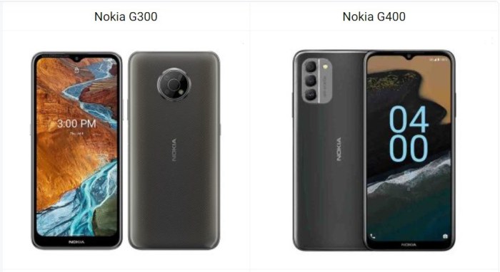 Nokia G300 vs Nokia G400