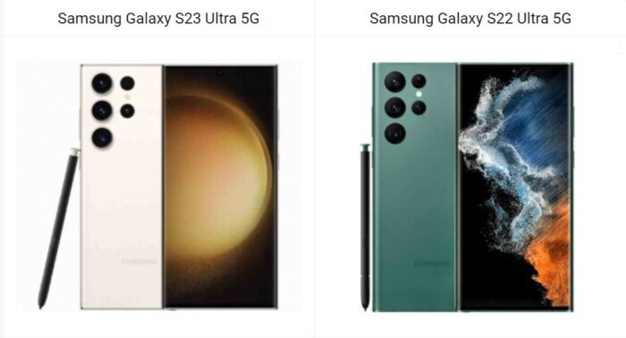 Samsung Galaxy S23 Ultra 5G vs Galaxy S22 Ultra 5G