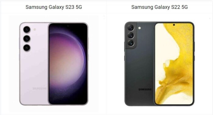 Samsung Galaxy S23 5G vs Galaxy S22 5G